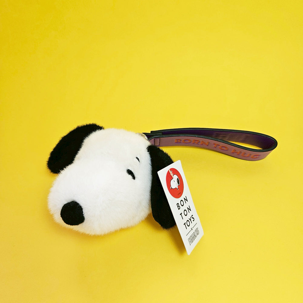 BON TON TOYS | Snoopy史努比環保毛絨背包吊飾-奶油 8cm