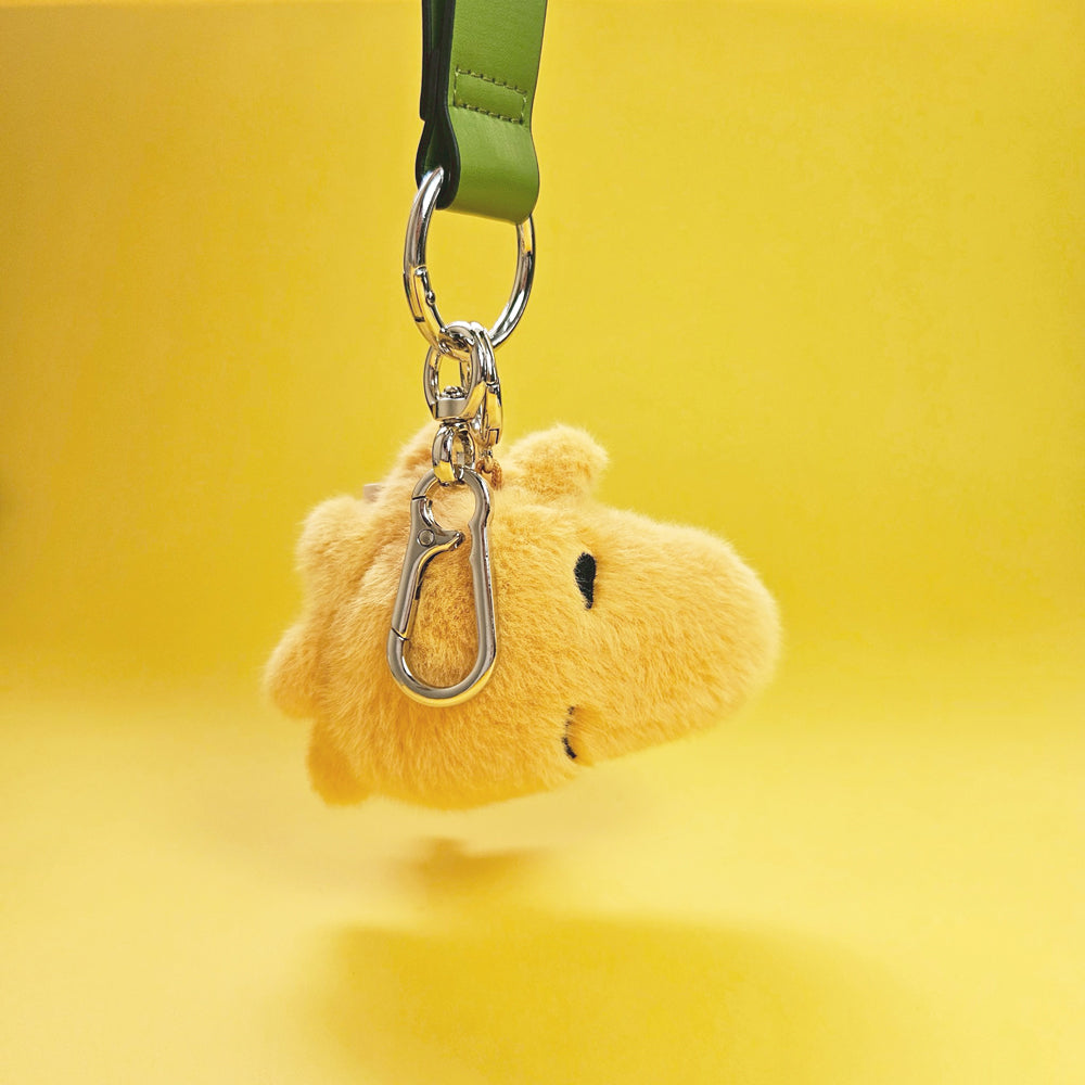 BON TON TOYS | Woodstock糊塗塌客環保毛絨背包吊飾-黃 9cm