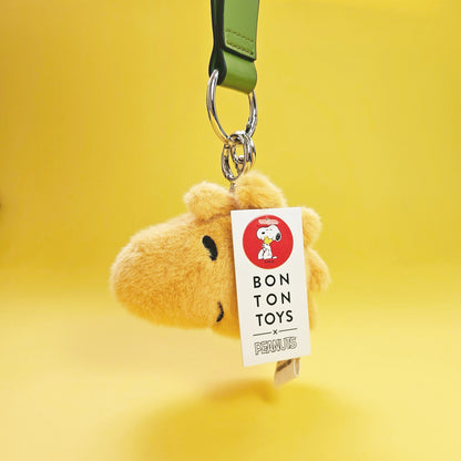 BON TON TOYS | Woodstock糊塗塌客環保毛絨背包吊飾-黃 9cm