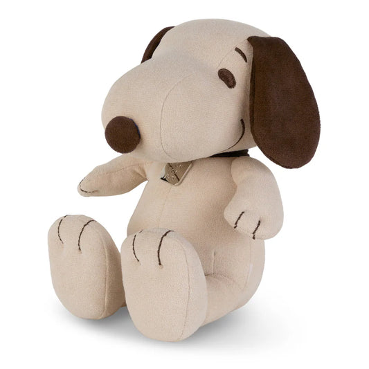 BON TON TOYS｜Snoopy史努比麂皮填充玩偶-限量版 米色 17cm