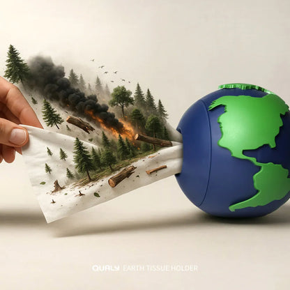 (任選二件95折)QUALY｜愛地球-衛生紙盒