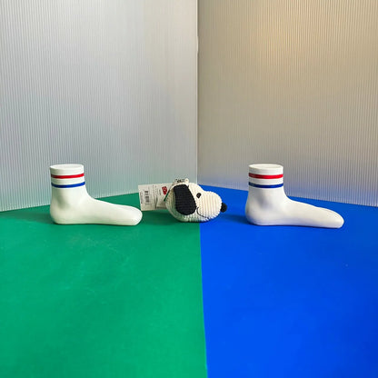 BON TON TOYS｜Snoopy史努比燈芯絨鑰匙圈-奶油 4.5cm