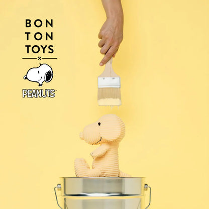 BON TON TOYS｜Snoopy史努比ECO燈芯絨填充玩偶-奶油黃 19cm