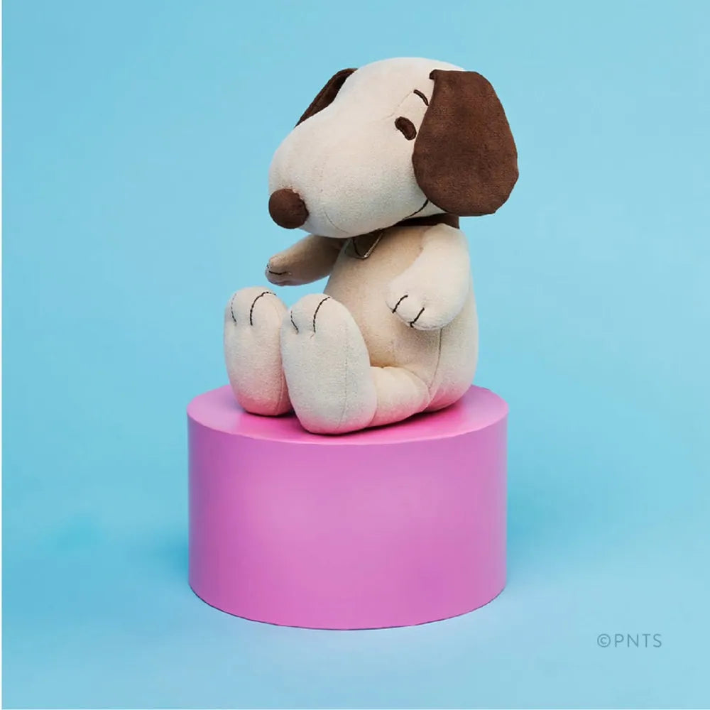 BON TON TOYS｜Snoopy史努比麂皮填充玩偶-限量版 米色 17cm