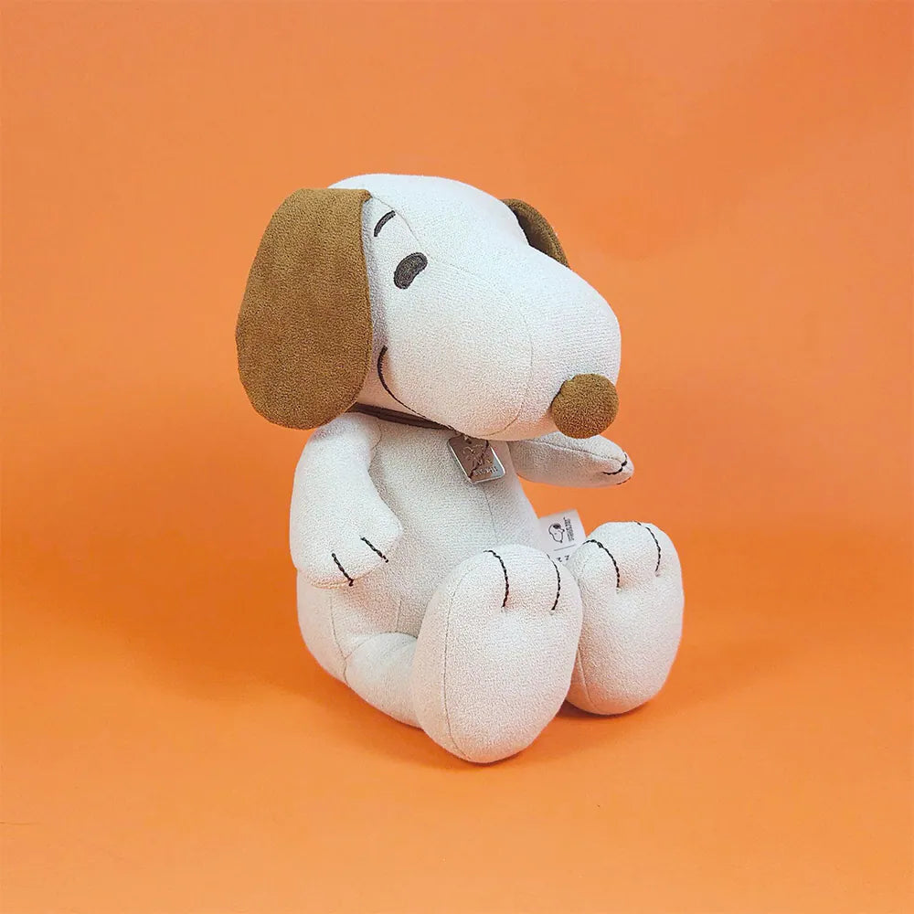 BON TON TOYS｜Snoopy史努比麂皮填充玩偶-限量版 米色 17cm