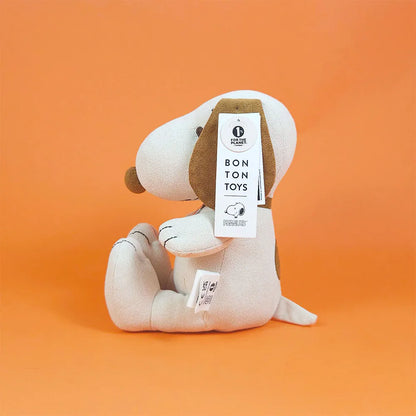 BON TON TOYS｜Snoopy史努比麂皮填充玩偶-限量版 米色 17cm