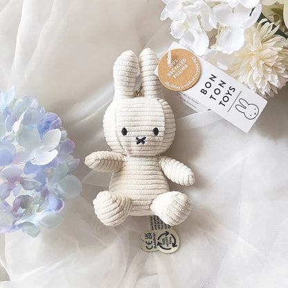 BON TON TOYS｜Miffy米菲兔ECO燈芯絨鑰匙圈 10cm