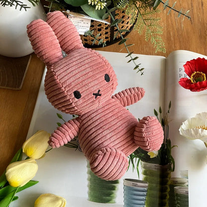 BON TON TOYS｜Miffy米菲兔ECO燈芯絨填充玩偶-玫瑰粉