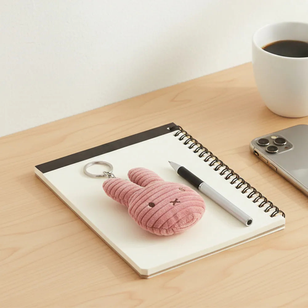 BON TON TOYS｜Miffy拍拍米菲兔ECO燈芯絨鑰匙圈 10cm