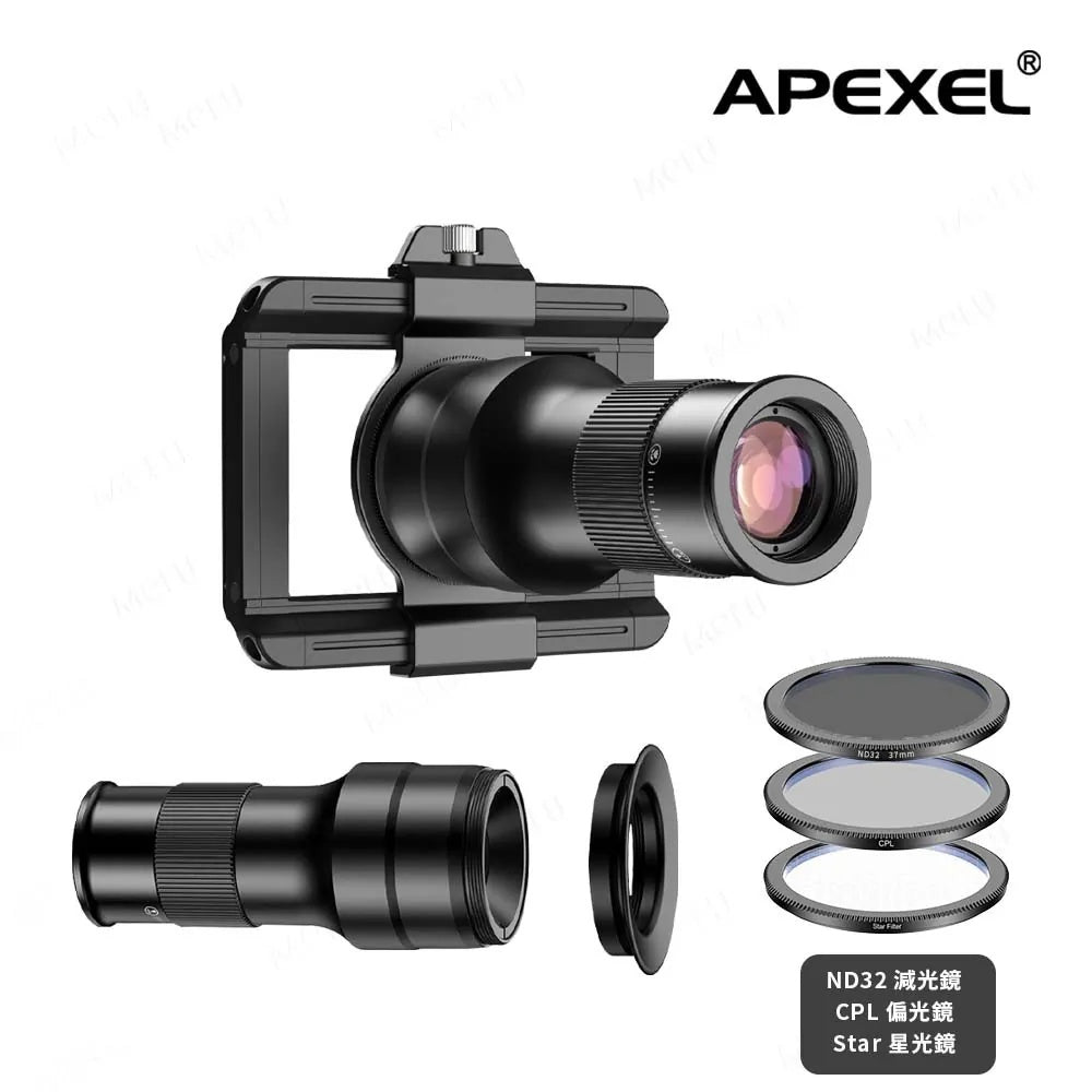 APEXEL TeleMacro 6 倍變焦 望遠鏡 微距 二合一鏡頭-APL-TM6