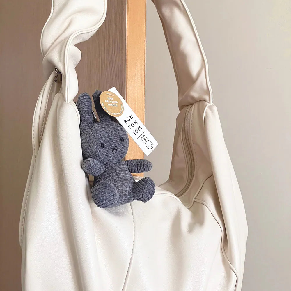 BON TON TOYS｜Miffy米菲兔ECO燈芯絨鑰匙圈 10cm