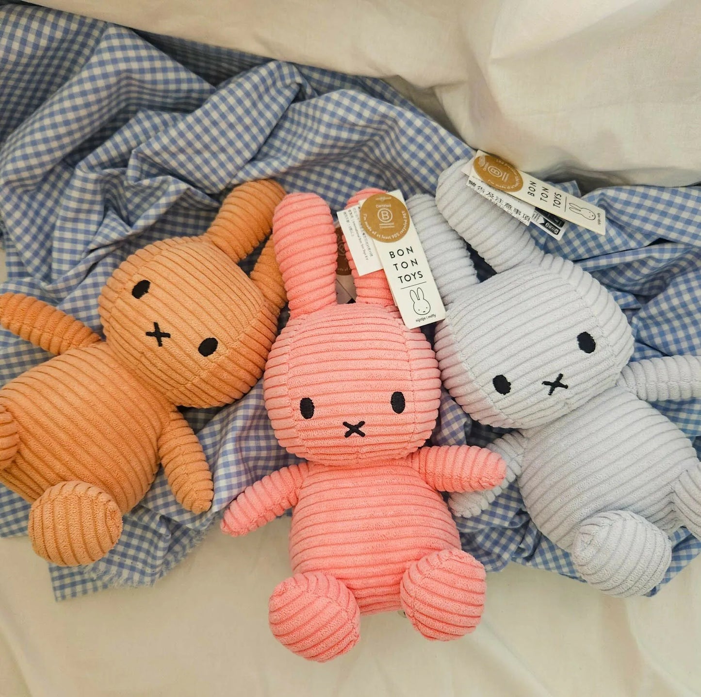 BON TON TOYS｜Miffy米菲兔ECO燈芯絨填充玩偶-南瓜