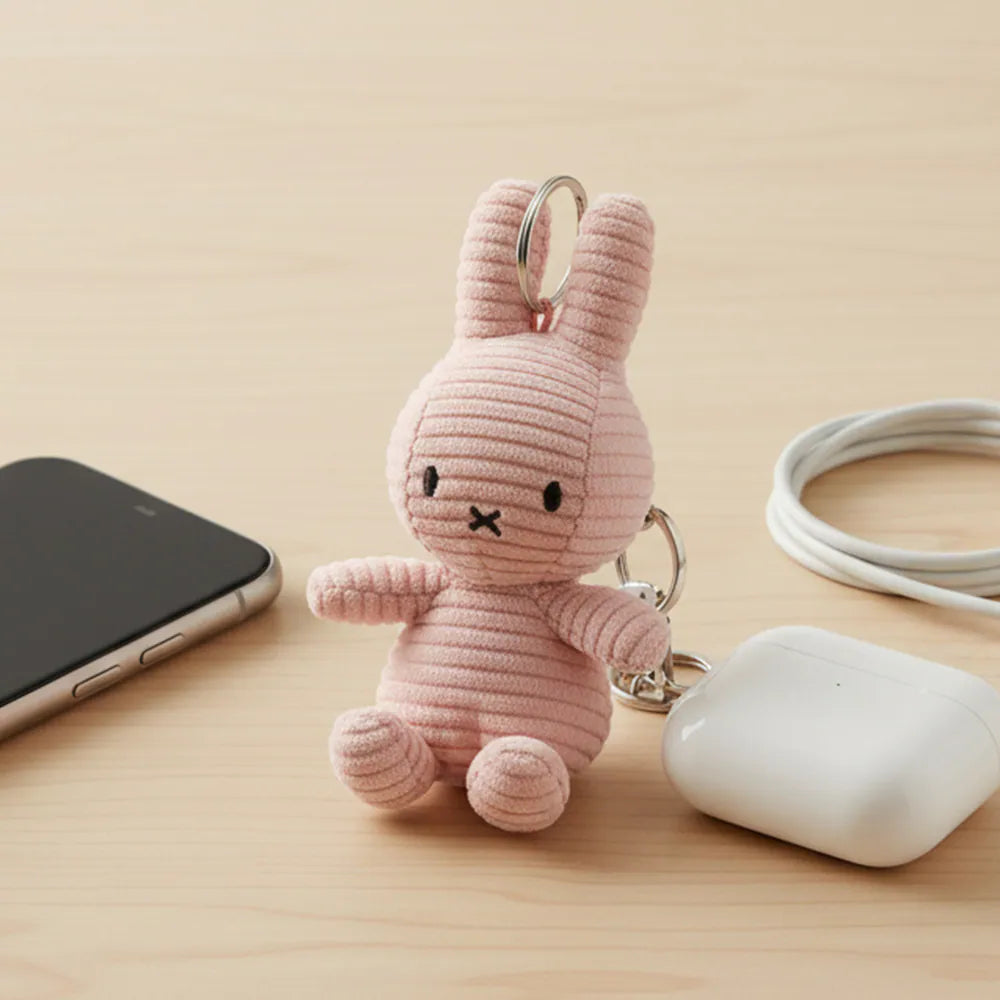 BON TON TOYS｜Miffy米菲兔ECO燈芯絨鑰匙圈 10cm