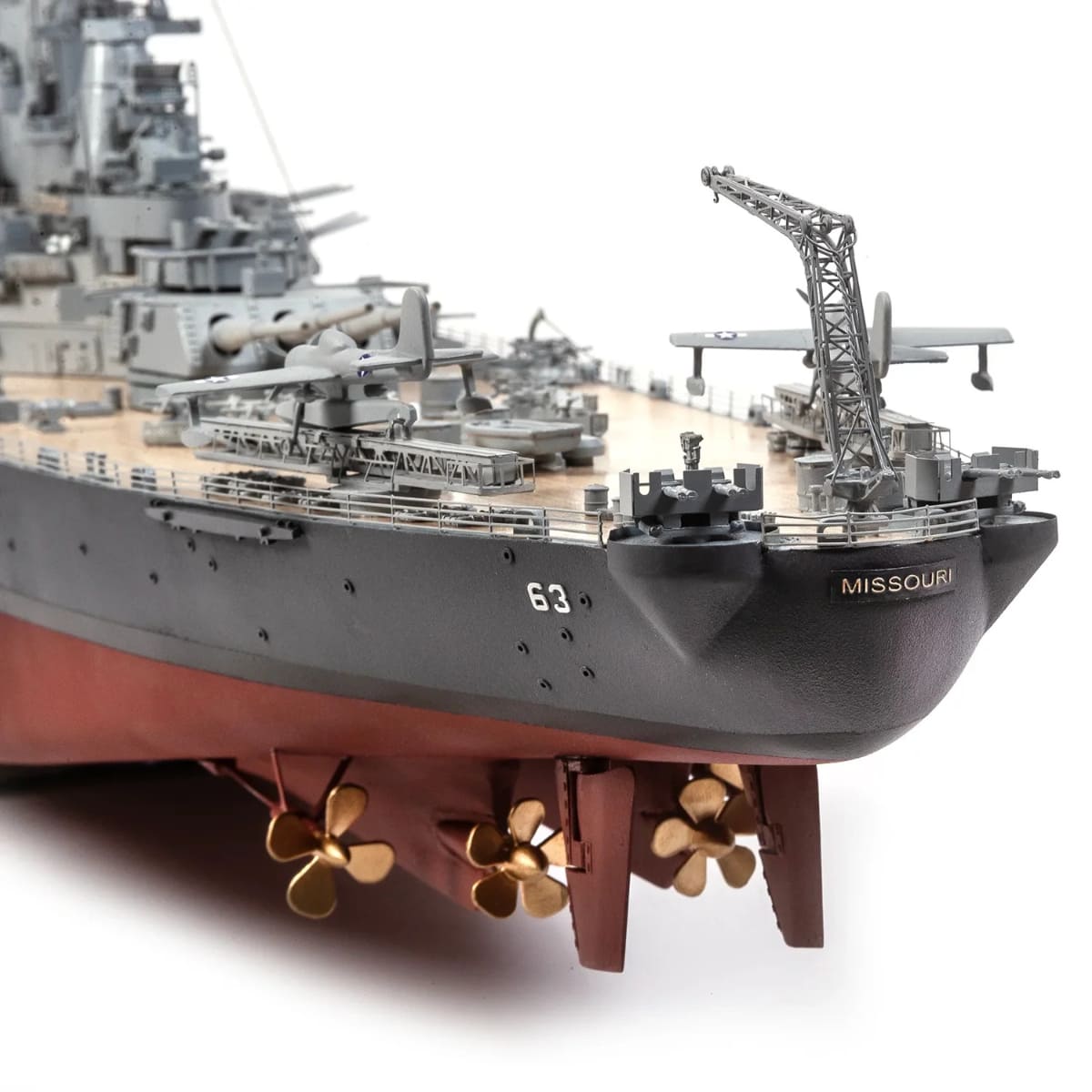 (預購)USS Missouri BB-63 密蘇里號戰艦- 奧克爾木質精品模型套組 | 難易度:高（預計12月底出貨）