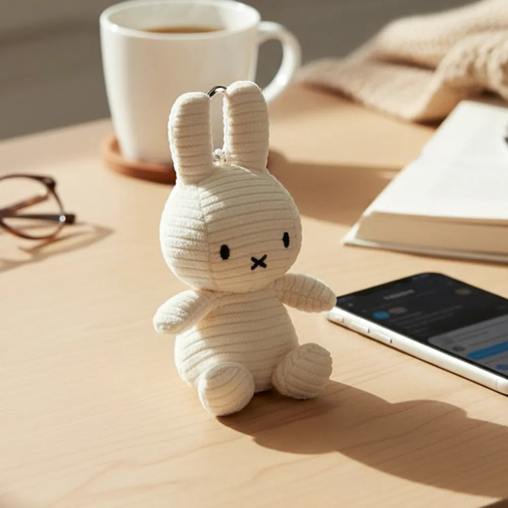 BON TON TOYS｜Miffy米菲兔ECO燈芯絨鑰匙圈 10cm