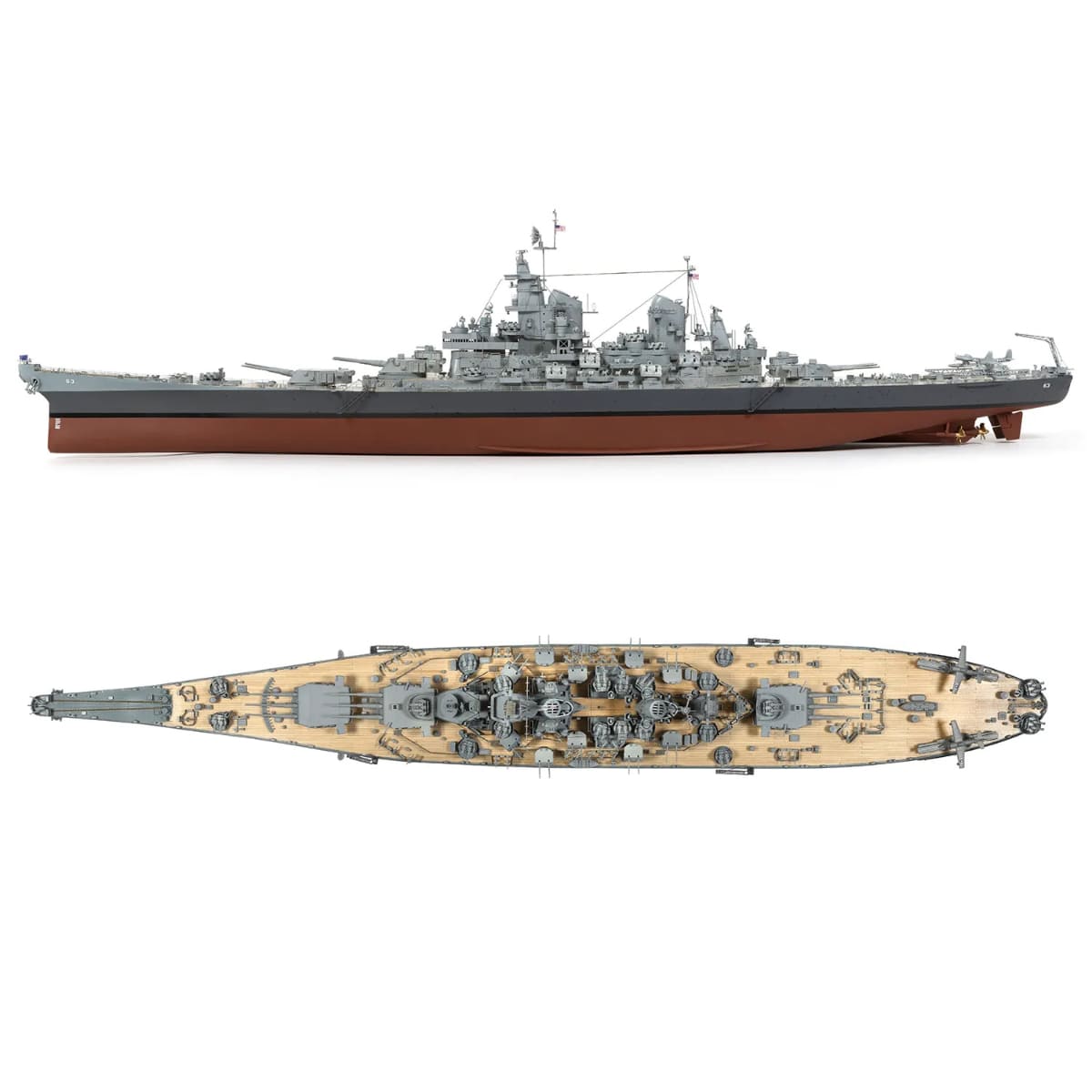 (預購)USS Missouri BB-63 密蘇里號戰艦- 奧克爾木質精品模型套組 | 難易度:高（預計12月底出貨）