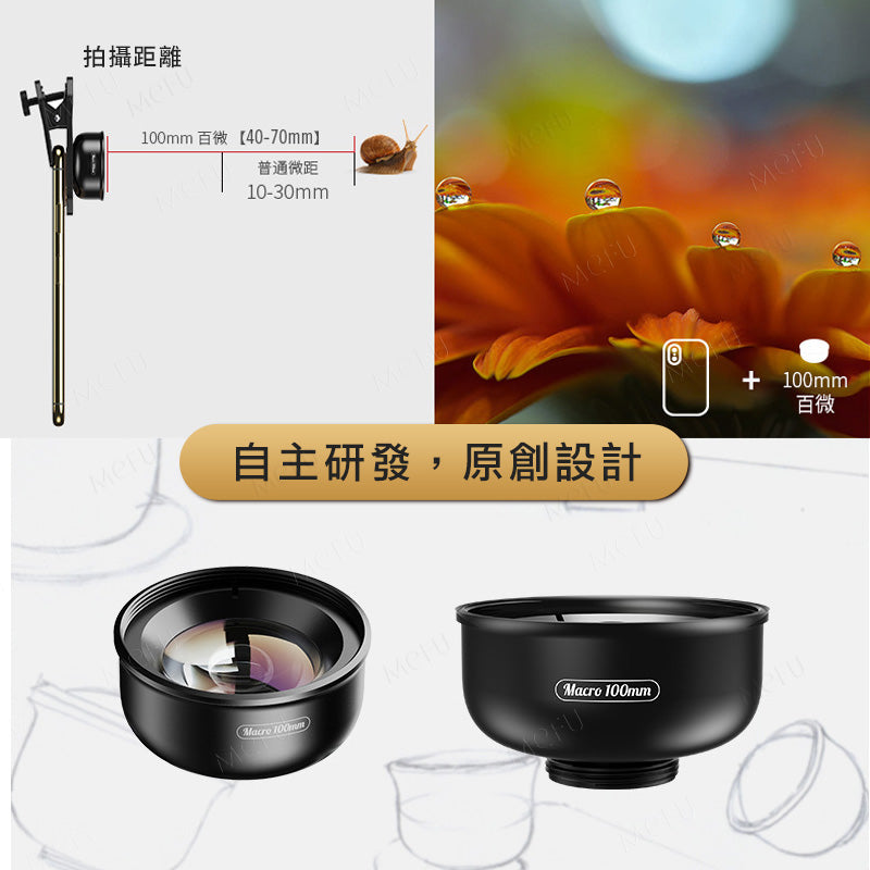 APEXEL100mmCPL偏光微距鏡頭-APL-HB100CPL