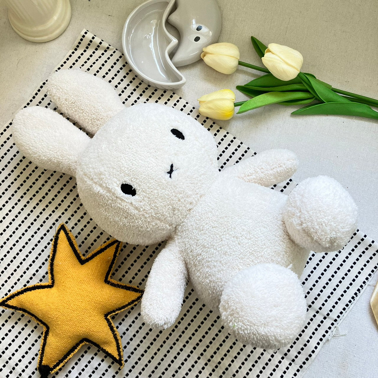 BON TON TOYS｜Miffy Terry米菲兔填充玩偶-奶油