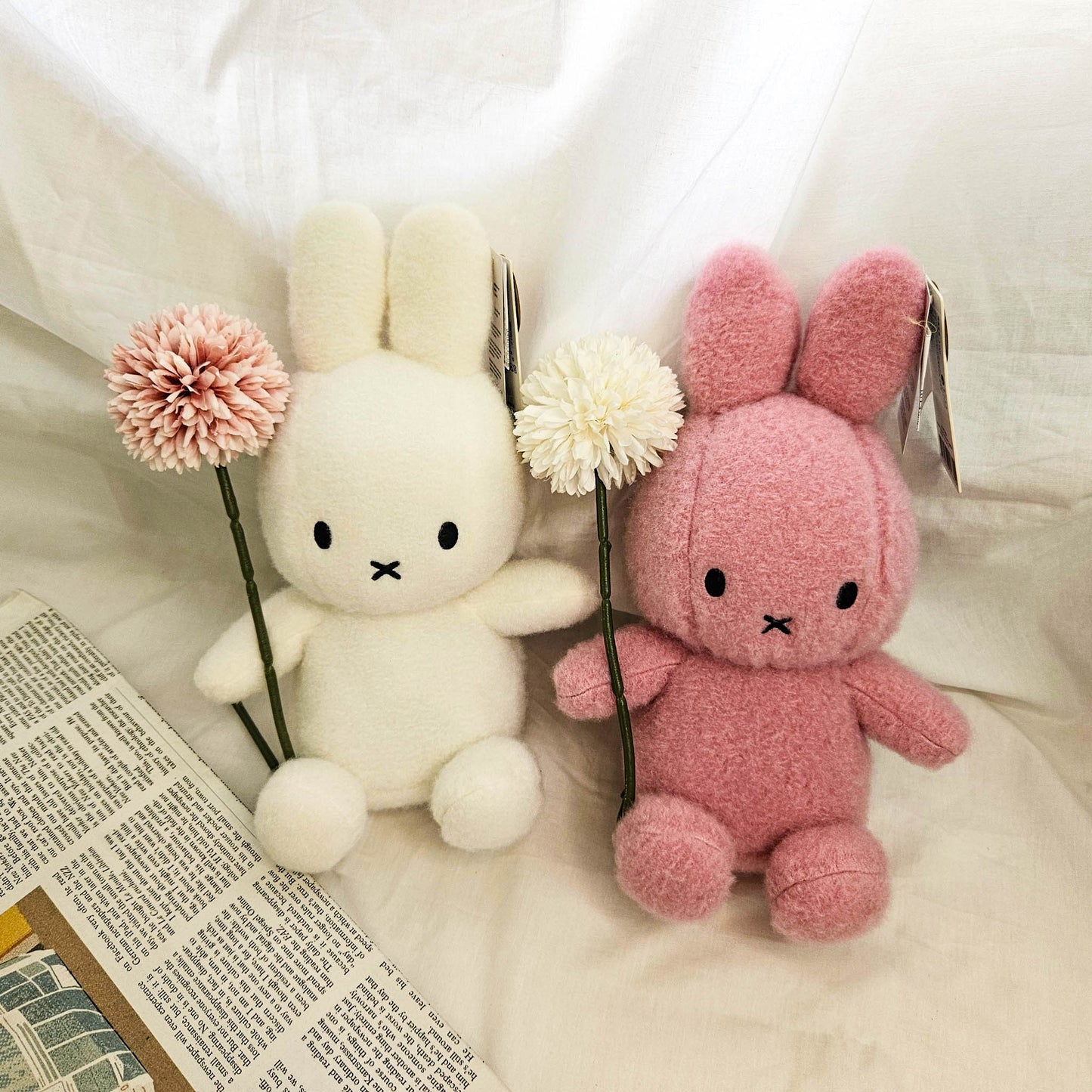 BON TON TOYS｜Miffy米菲兔ECO棉填充玩偶-糖果粉 23cm