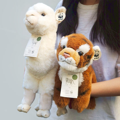 BON TON TOYS x WWF｜ECO環保羊駝玩偶-白 31cm