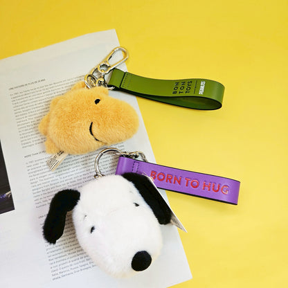 BON TON TOYS | Snoopy史努比環保毛絨背包吊飾-奶油 8cm