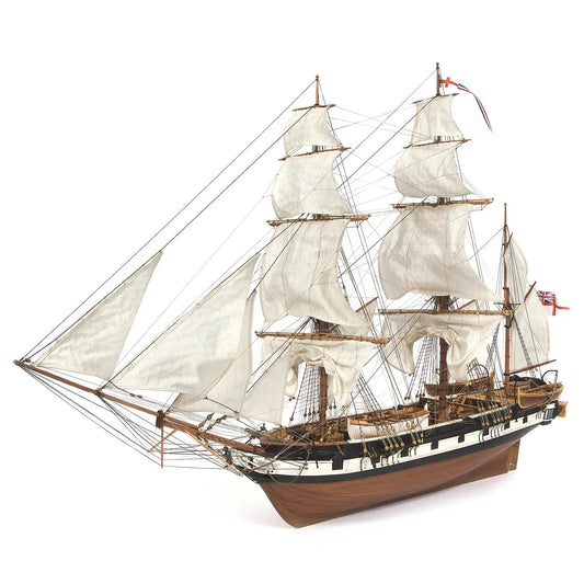 HMS Beagle 小獵犬號- 奧克爾木質精品模型套組 | 難易度:中