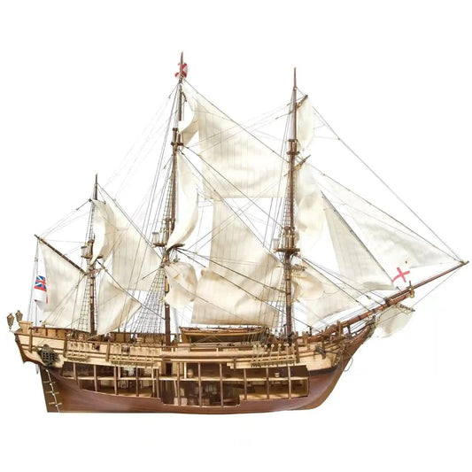 HMS Bounty 賞金號「透視版」- 奧克爾木質精品模型套組 | 難易度:高