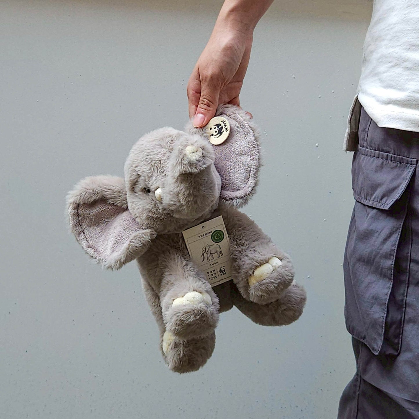 BON TON TOYS x WWF｜ECO環保柔軟大象玩偶-23cm