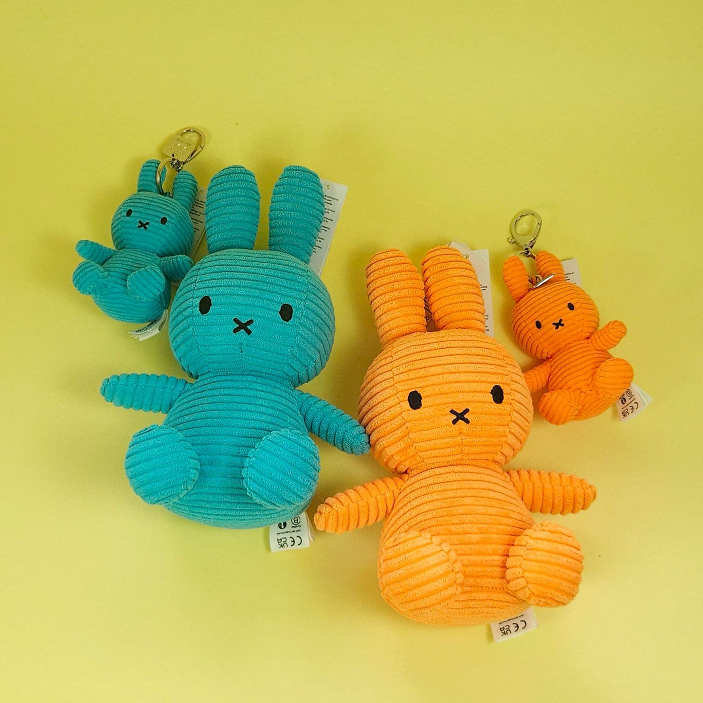 BON TON TOYS｜Miffy米菲兔ECO燈芯絨填充玩偶-限量版 藍綠 23cm