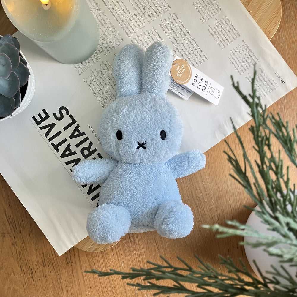 BON TON TOYS｜Miffy Terry米菲兔填充玩偶-淺藍