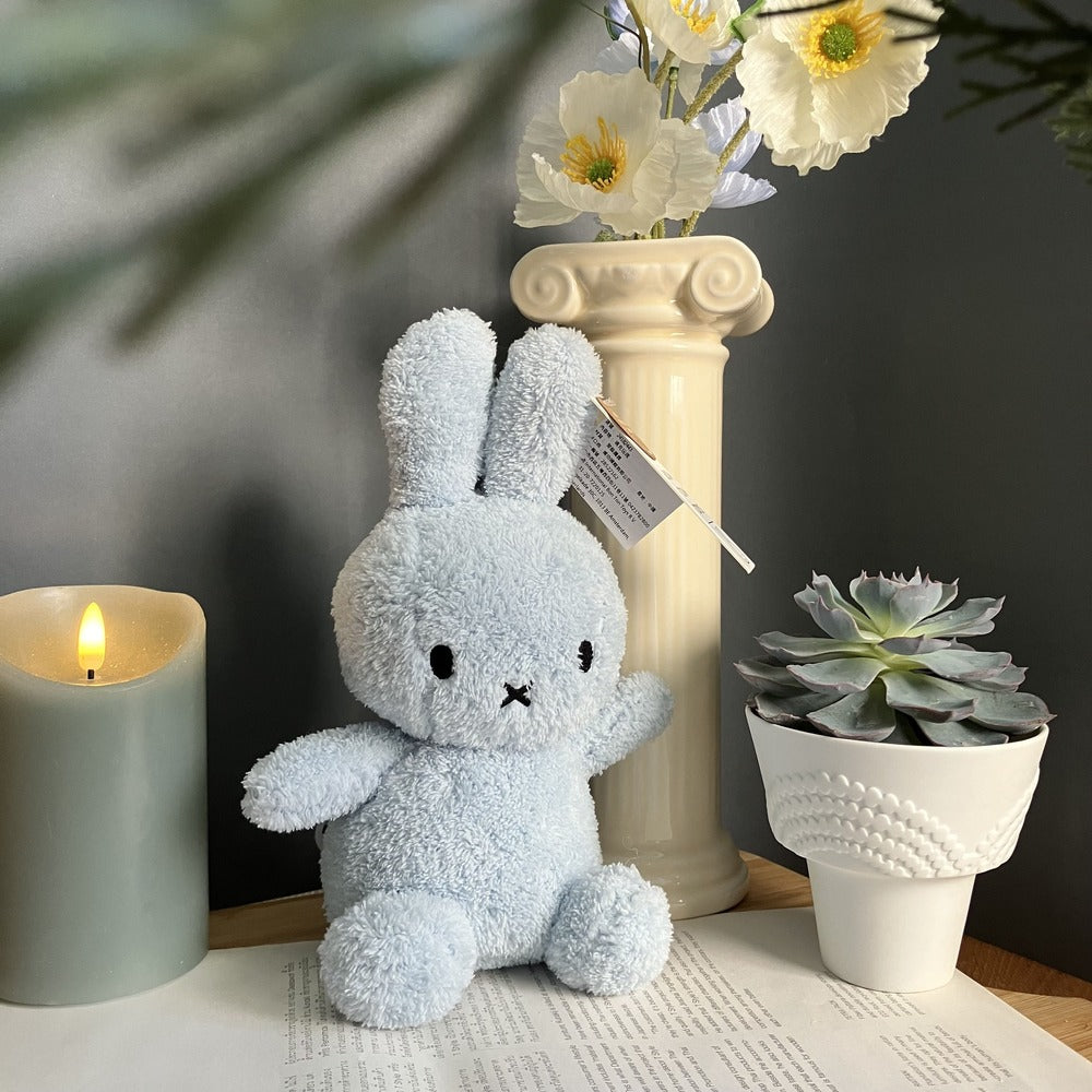 BON TON TOYS｜Miffy Terry米菲兔填充玩偶-淺藍