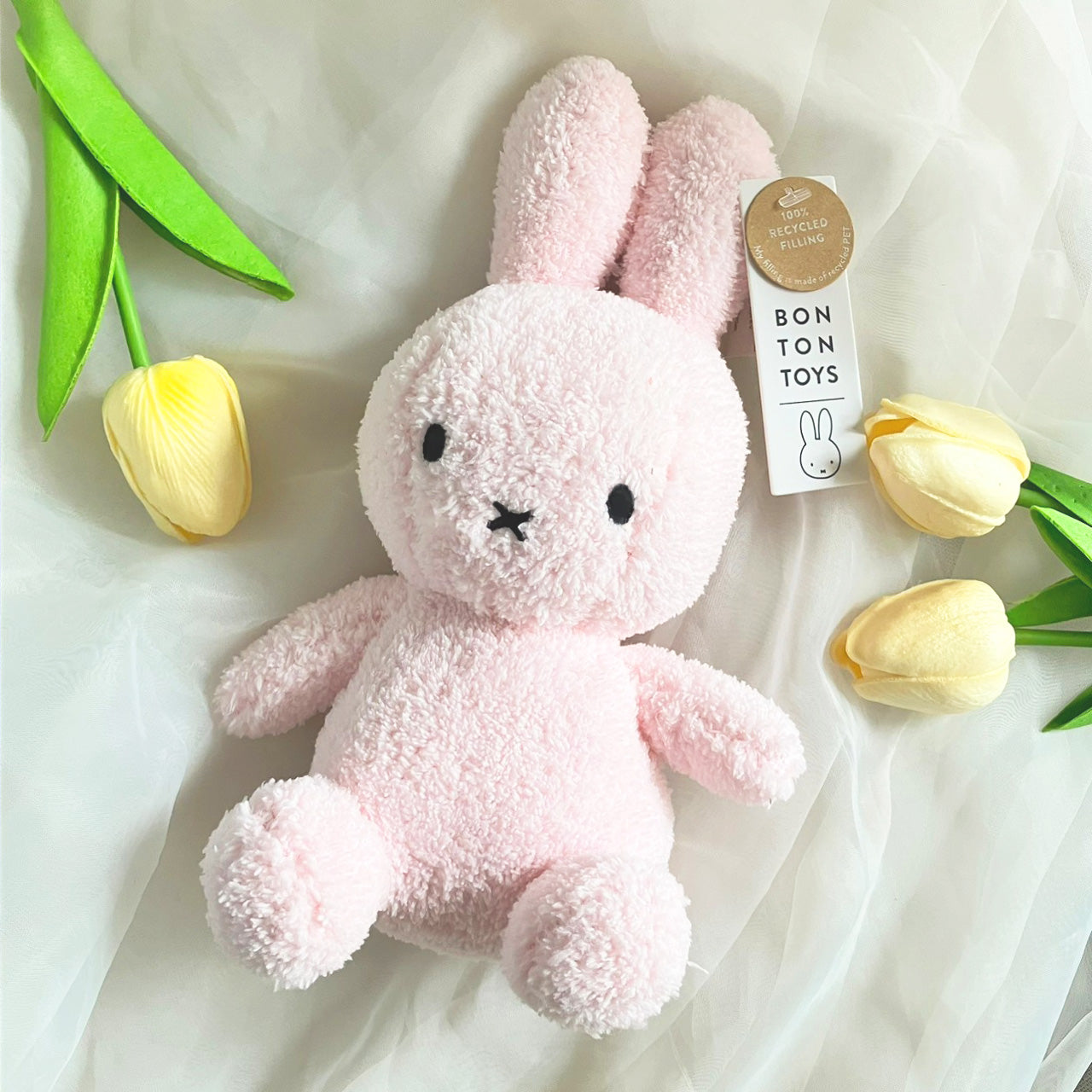 BON TON TOYS｜Miffy Terry米菲兔填充玩偶-淺粉