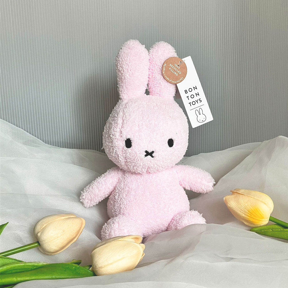 BON TON TOYS｜Miffy Terry米菲兔填充玩偶-淺粉