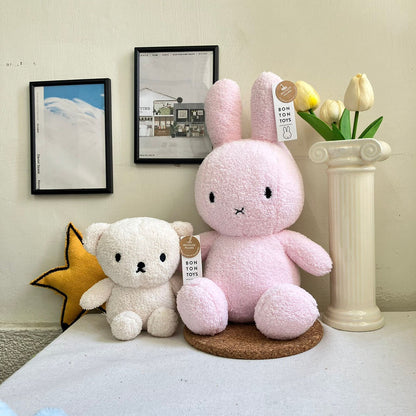 BON TON TOYS｜Miffy Terry米菲兔填充玩偶-淺粉