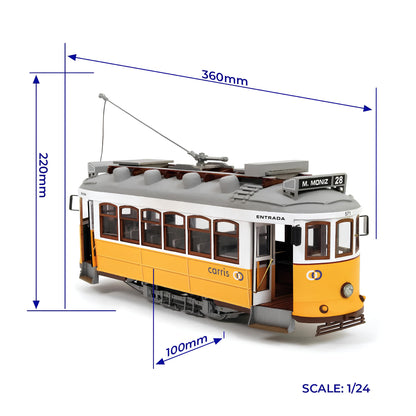 里斯本有軌電車 Lisboa Tram - 奧克爾木質精品模型套組 | 難易度:中