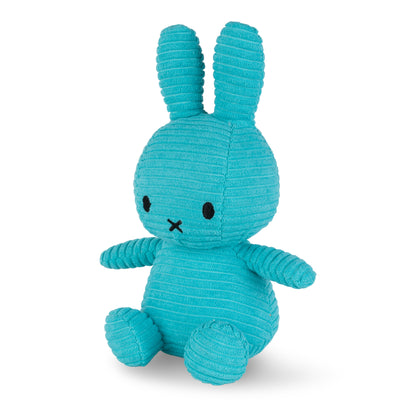 BON TON TOYS｜Miffy米菲兔ECO燈芯絨填充玩偶-限量版 藍綠 23cm