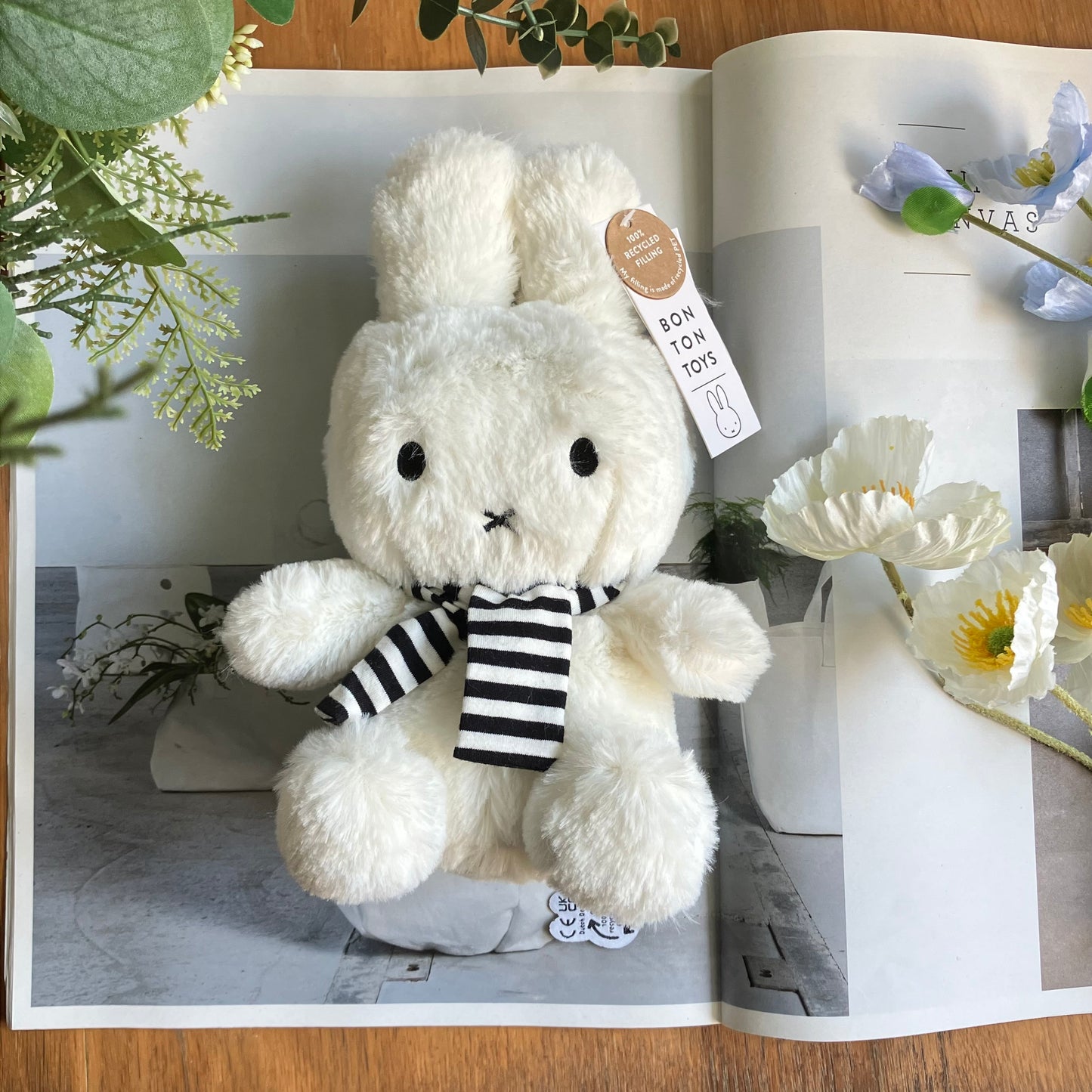 BON TON TOYS｜Miffy 米菲兔填充玩偶-圍巾兔 (23/33CM)