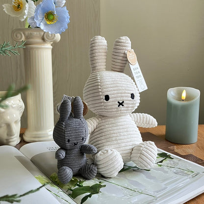 BON TON TOYS｜Miffy米菲兔ECO燈芯絨填充玩偶-白（4種尺寸）