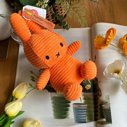BON TON TOYS｜Miffy米菲兔ECO燈芯絨填充玩偶-限量版 橘 23cm
