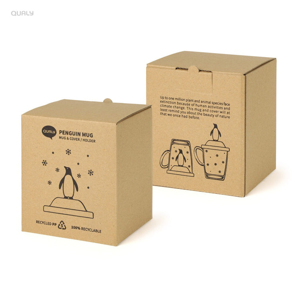 (任選二件95折)QUALY｜冰原企鵝-馬克杯