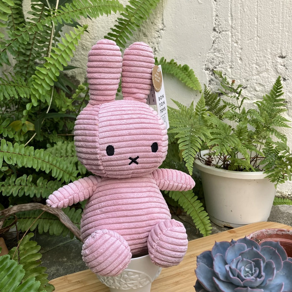 BON TON TOYS｜Miffy米菲兔ECO燈芯絨填充玩偶-粉（4種尺寸）
