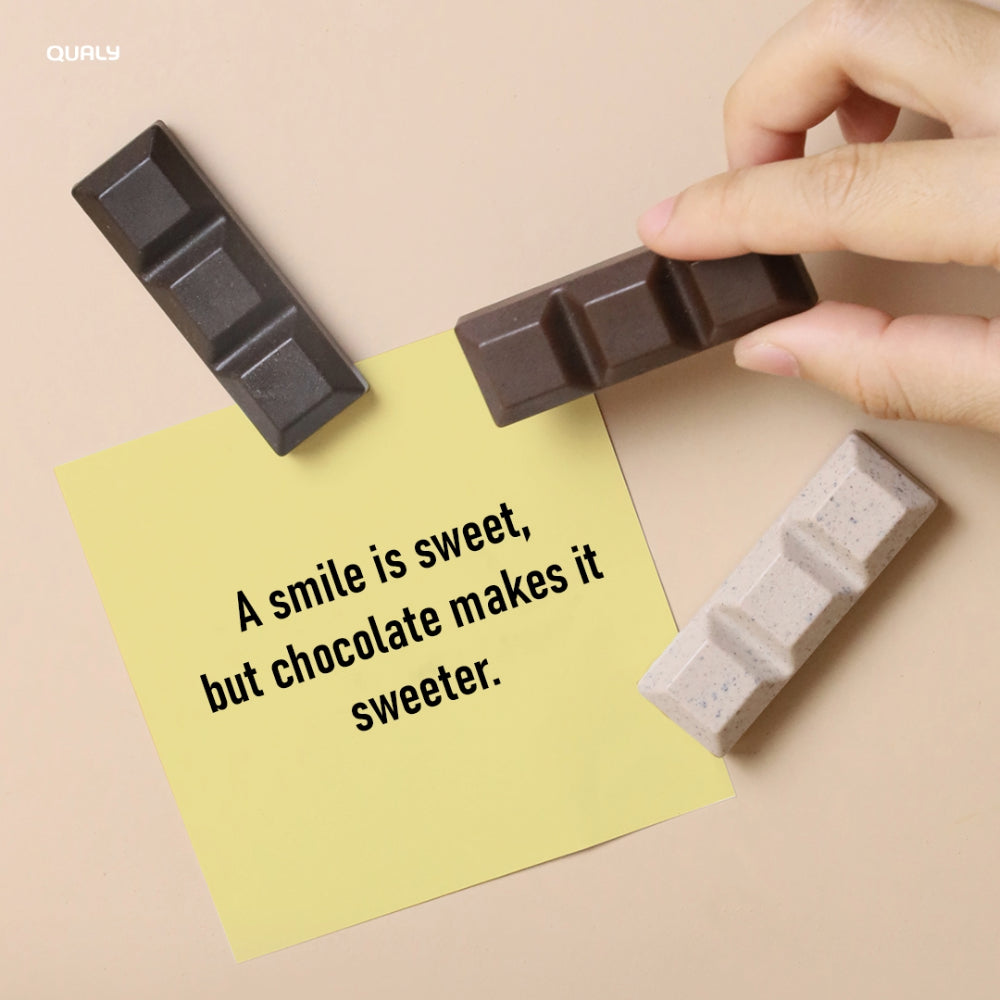 (任選二件95折)QUALY｜巧克力造型磁鐵(六入組)