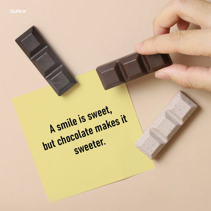 (任選二件95折)QUALY｜巧克力造型磁鐵(六入組)
