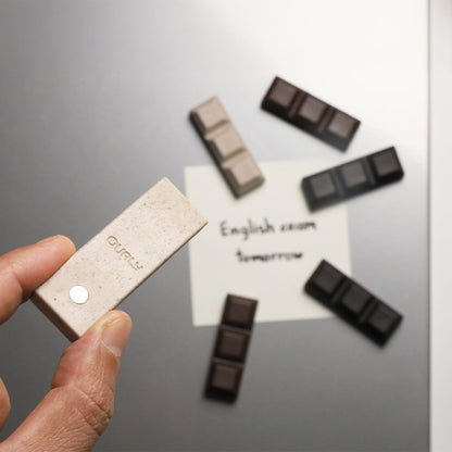 (任選二件95折)QUALY｜巧克力造型磁鐵(六入組)