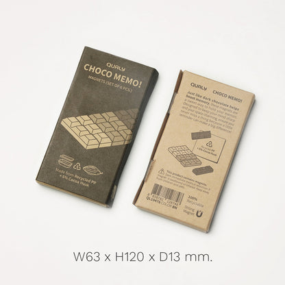 (任選二件95折)QUALY｜巧克力造型磁鐵(六入組)