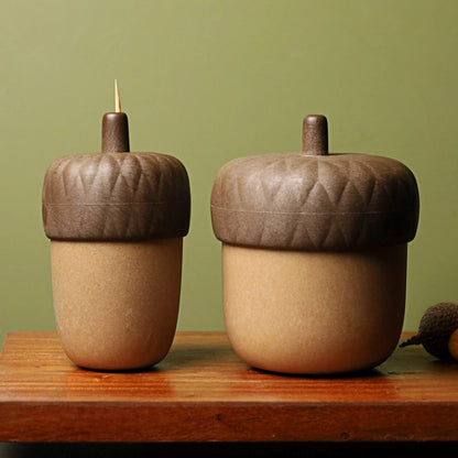 (任選二件95折)QUALY｜橡果牙籤罐