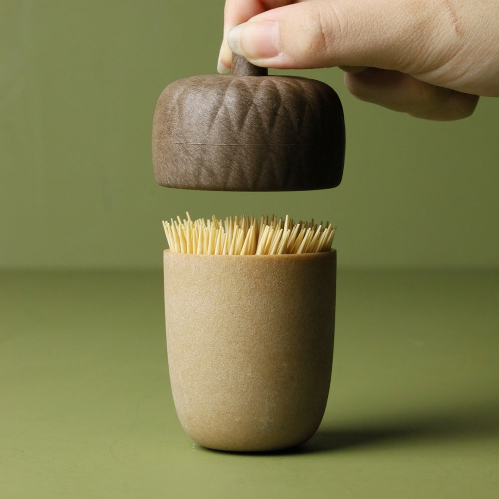 (任選二件95折)QUALY｜橡果牙籤罐