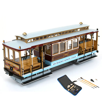 舊金山噹噹車San Francisco tram - 奧克爾木質精品模型套組 | 難易度:中