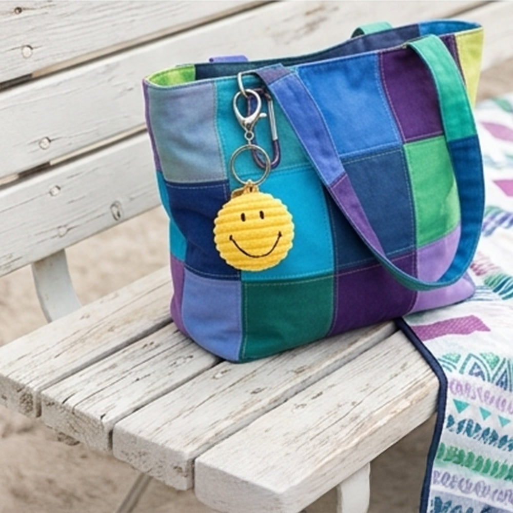 BON TON TOYS X Smiley®｜Smiley笑臉ECO燈芯絨鑰匙圈-4.5cm (3色)