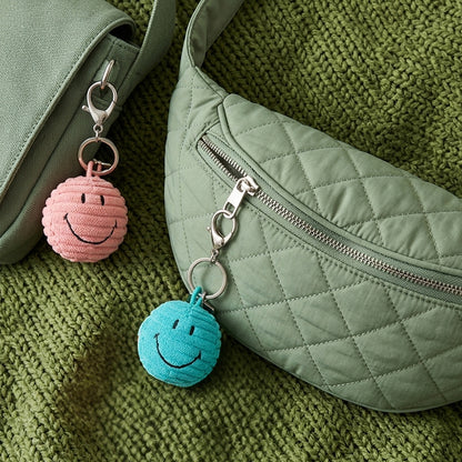 BON TON TOYS X Smiley®｜Smiley笑臉ECO燈芯絨鑰匙圈-4.5cm (3色)